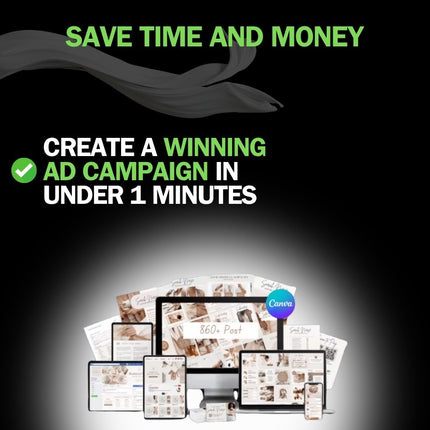 500+ Pre-Tested Best-Performing Static Ads w/ Canva Templates